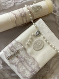 Kit  Primera Comunión Colección SweetPea Placa Virgen de Guadalupe
