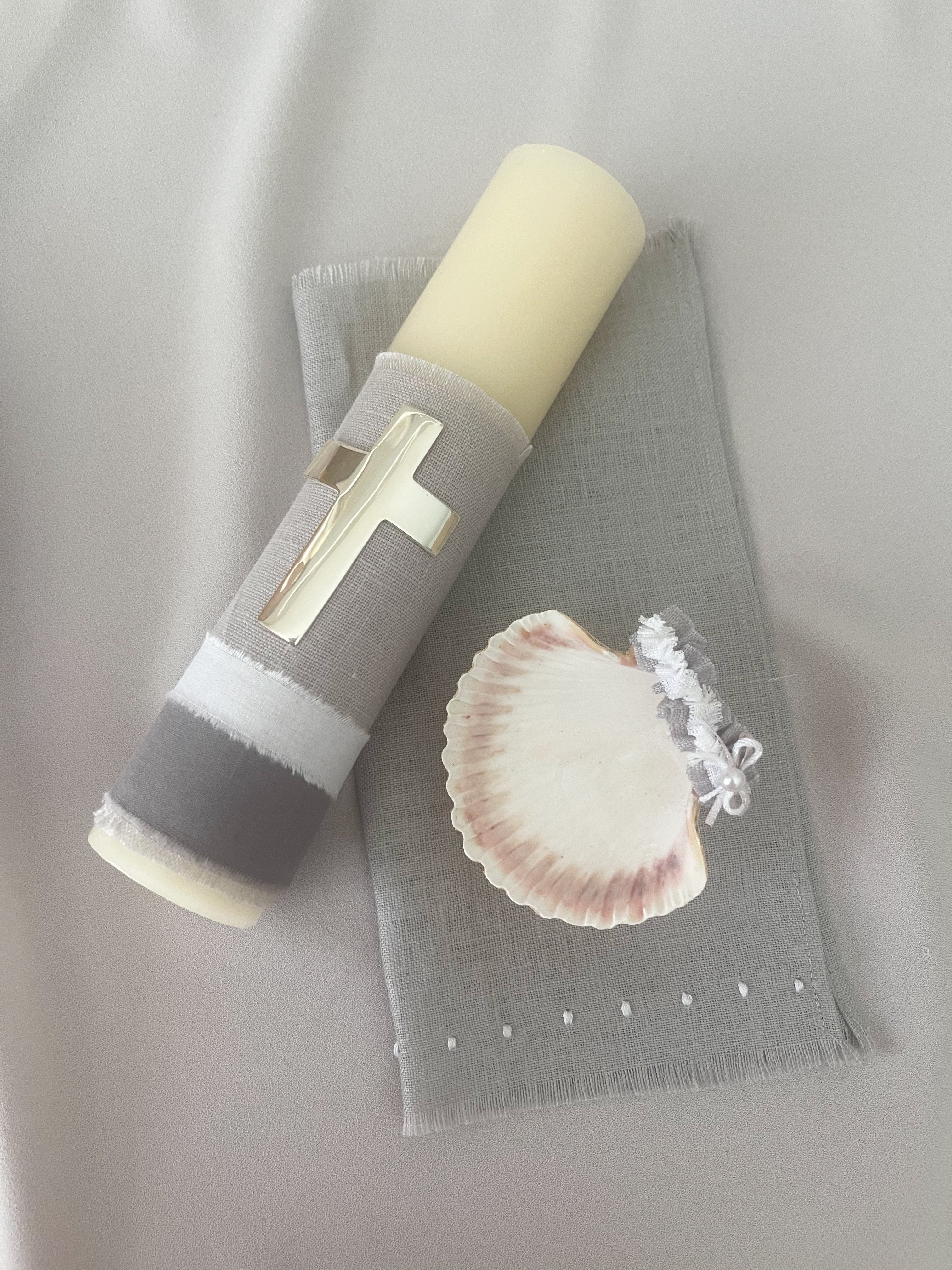 Kit Bautizo con Cruz Plateada