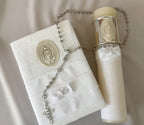 Kit Primera Comunión Colección Elegance con Aro e Imagen Virgen de Guadalupe Oval