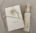Kit Primera Comunión Colección Elegance con Aro e Imagen Virgen de Guadalupe Oval