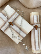 Kit Primera Comunión Lino LUX cruz de madera