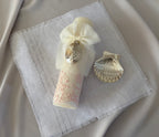 Kit Bautizo Colección PEONY Bordado Tul Español con Medalla Virgen Guadalupe 5cms Ovalada