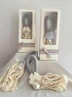 Bendiciones para puerta de Macramé con Medalla San Benito 3 cms.