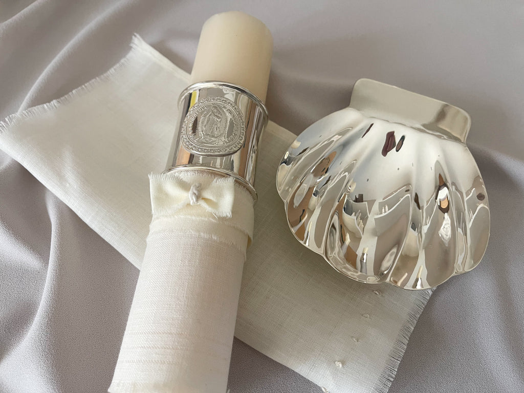 Kit Bautizo Elegance con Aro Imagen Virgen de Guadalupe