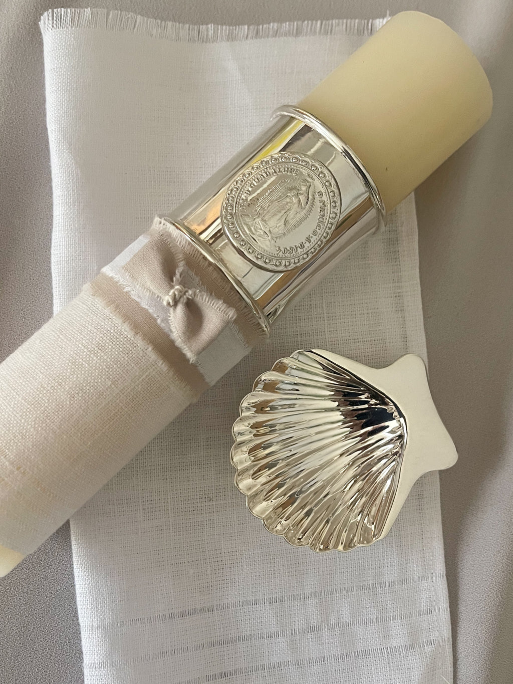 Kit Bautizo Elegance con Aro Imagen Virgen de Guadalupe