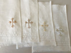 Kit Bautizo Colección Bordado Tul Medalla Virgen Guadalupe Redonda