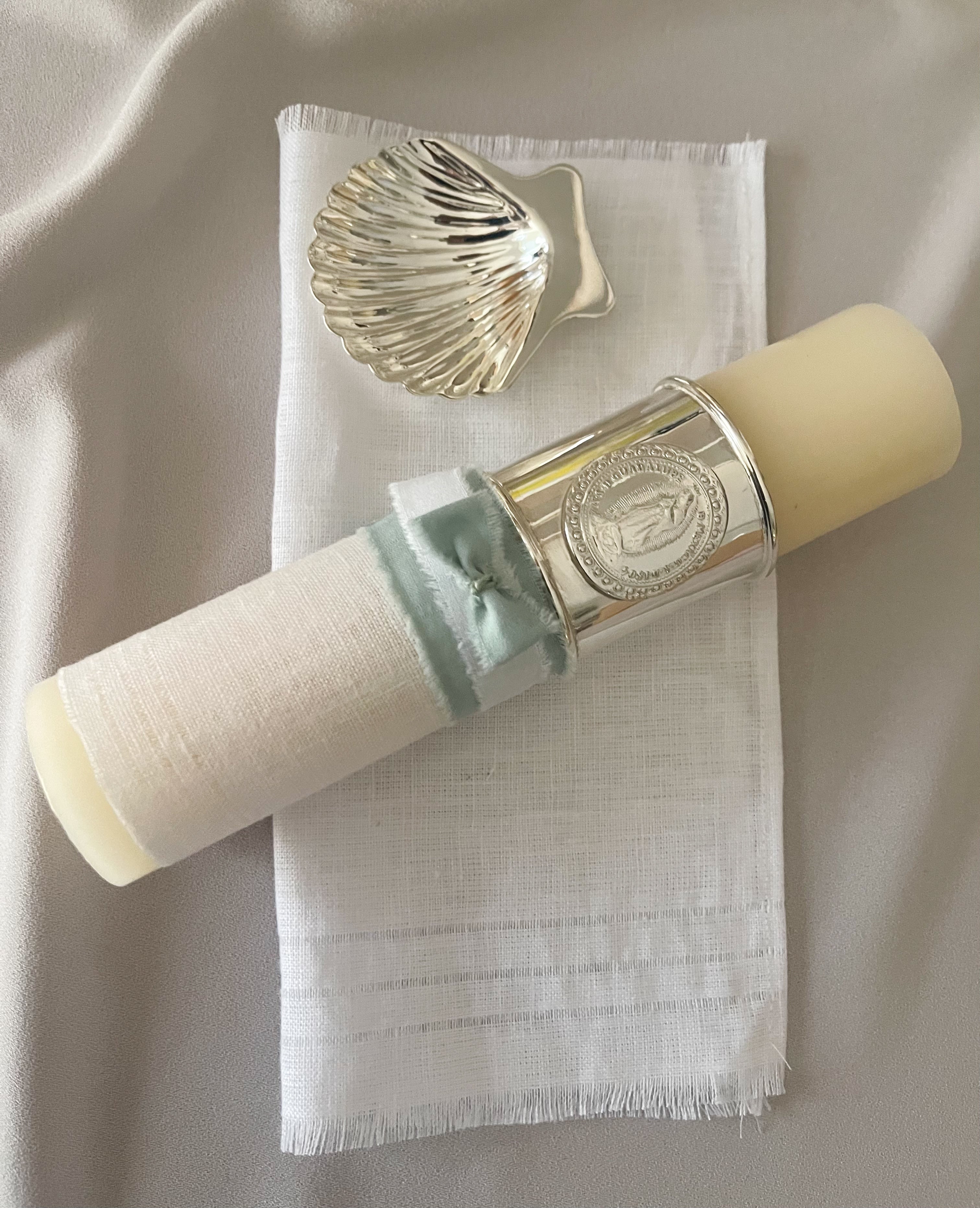 Kit Bautizo Elegance con Aro Imagen Virgen de Guadalupe