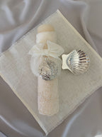 Kit Bautizo Colección Bordado Tul Medalla Virgen Guadalupe Redonda