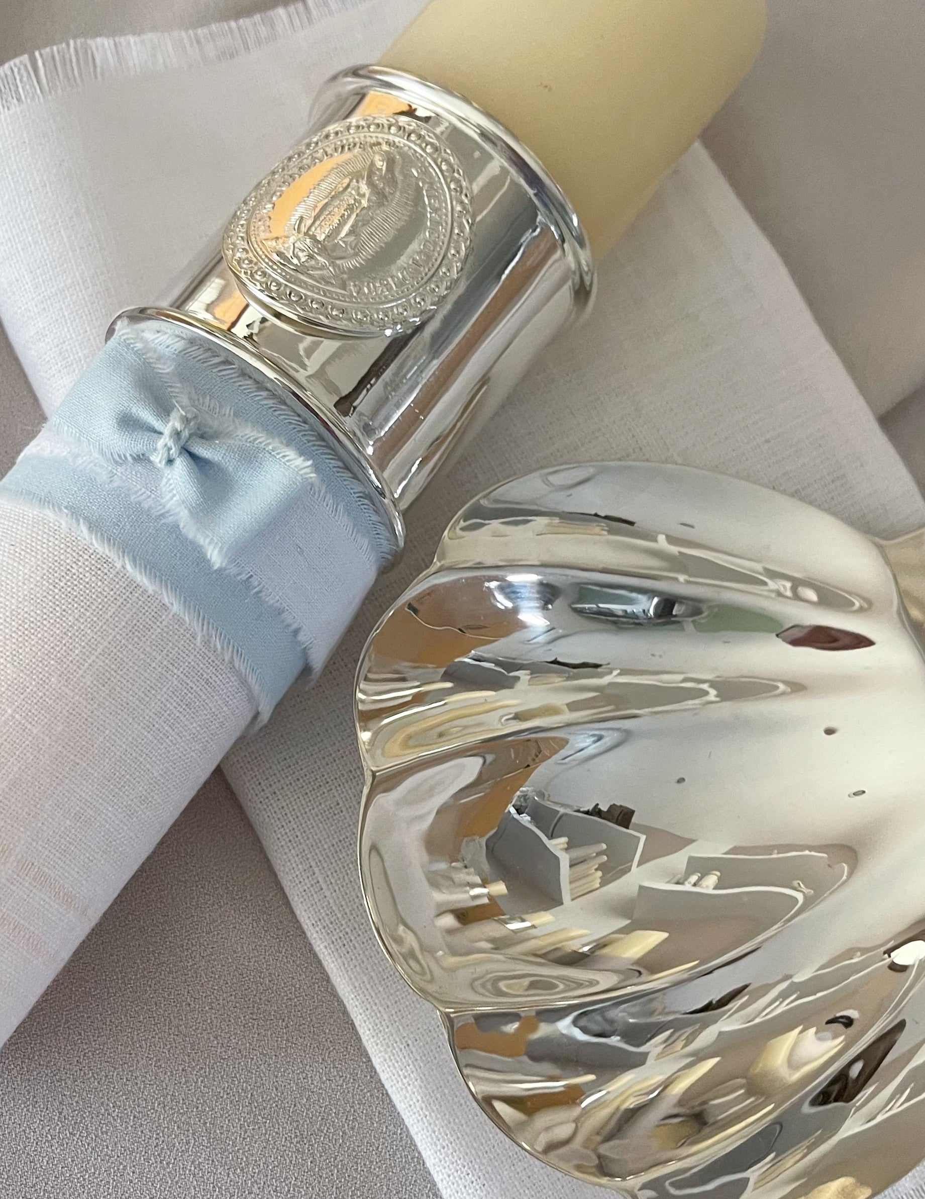 Kit Bautizo Elegance con Aro Imagen Virgen de Guadalupe