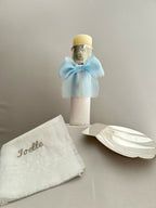 Kit Bautizo con ARO Imagen Virgen de Guadalupe y Moño Gasa