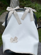 Cubre Porta Bebé  Piqué Grueso con Medalla